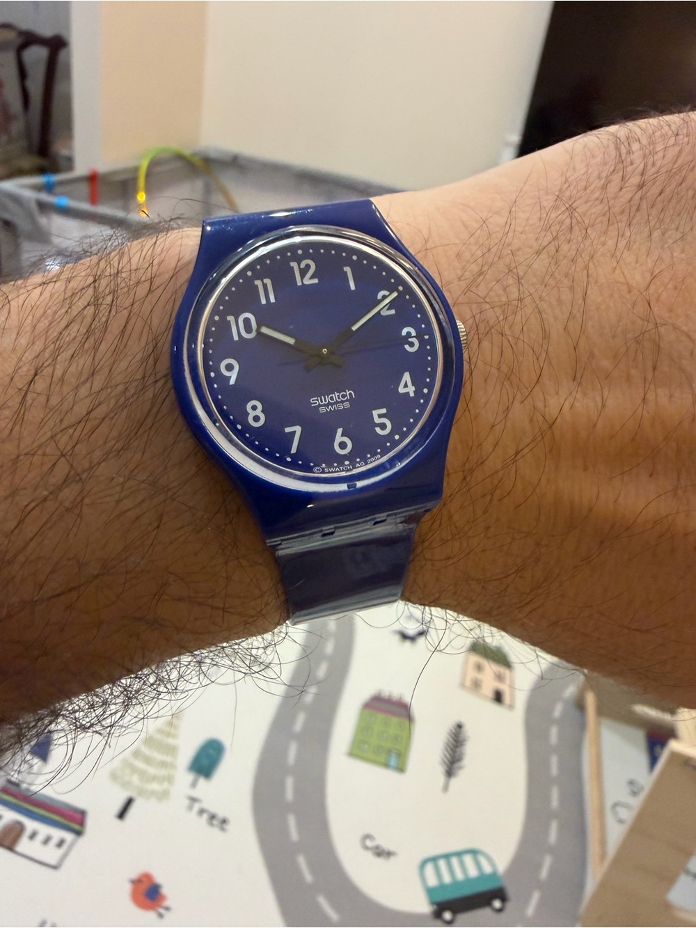 Vintage Swatch Up-Wind Blue Quartz GN230 Originals Gent 2009 Unisex Swiss Made